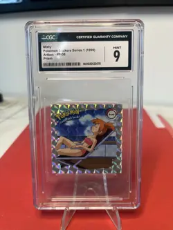 Pokemon 1999 Artbox Series 1 Prizm Stickers Misty PR38 Bonus Pack - Image 1