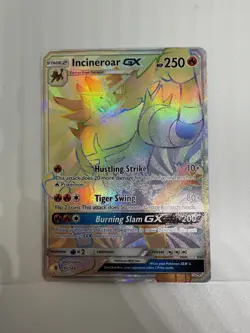 Incineroar GX - 147/145 Guardians Rising (Pokemon) Secret Rainbow Rare NM BJ3 - Image 1