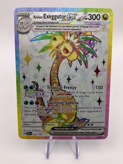 Alolan Exeggutor EX Full Art Ultra Rare 225/191 Pokemon Surging Sparks - Image 1