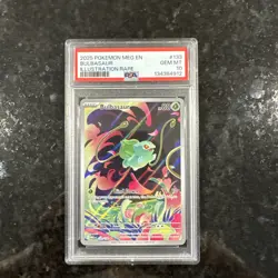 2025 POKEMON MEG EN-MEGA EVOLUTION ILLUSTRATION RARE #133 BULBASAUR PSA 10 - Image 1
