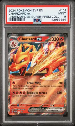 2024 Pokemon Svp En-Sv Black Star Promo Charizard Ex #161 PSA 9 - Image 1