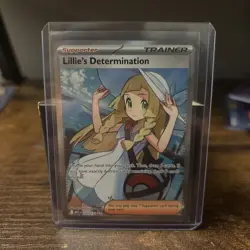 Lillie's Determination Full Art 169/132 Me01: Mega Evolution Pokemon TCG - Image 1