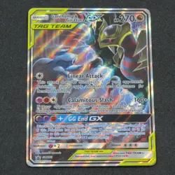 Pokemon Garchomp & Giratina GX SM193 Tag Team Black Star Promo LP HQ Packaging - Image 1