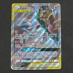 Pokemon Garchomp & Giratina GX SM193 Tag Team Black Star Promo LP HQ Packaging - Image 2