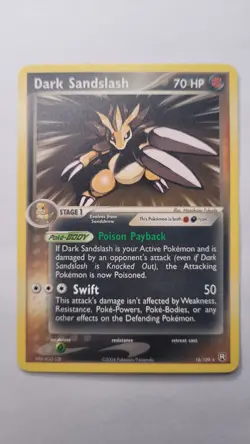 Dark Sandslash 18/109 Non-Holo EX Team Rocket Returns Pokemon LP+/NM Very Clean - Image 1