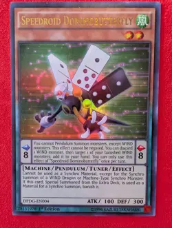 Yugioh Speedroid Dominobutterfly DPDG-EN004 Ultra Rare 1st Ed NM - Image 1