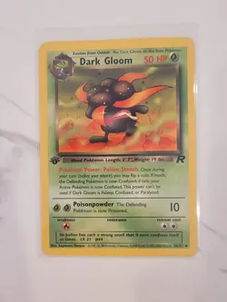 Dark Gloom 36/82 1st Edition Team Rocket Pokemon TCG Card WotC LP/NM - Image 1