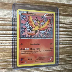 Pokemon Card Moltres Fates Collide 9/124 Non Holo Rare 2016 NM - Image 1