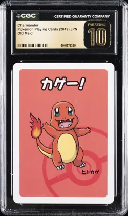 2019 POKEMON PLAYING CARDS JPN OLD MAID CHARMANDER CGC 10 PERFECT - Image 1