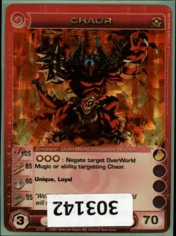 (303142) CHAOR 105/85/60/55/70 (1 Max Stats) Ultra Rare Foil Chaotic Card - Image 1