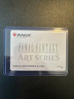 Sephiroth Fabled SOLDIER Art Card Gold Stamped Signature 44/53 Final Fantasy MTG - Image 2