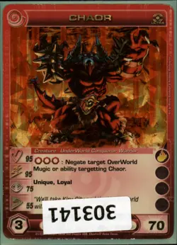 (303141) CHAOR 95/95/75/55/70 (0 Max Stats) Ultra Rare Foil Chaotic Card - Image 1