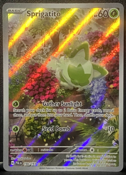 Sprigatito 196/193 Illustration Rare Paldea Evolved Pokemon Card NM - Image 1