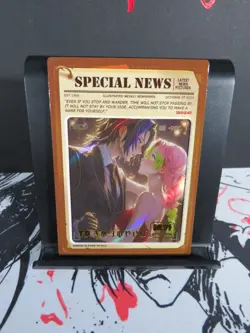 Mitsuri & Obanai Special News Rare Card Demon Slayer Collectible Frame Style - Image 2
