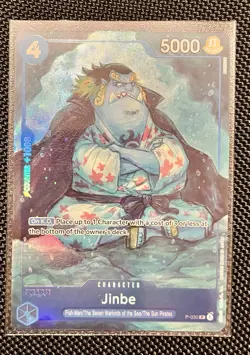 Jinbe BANDAI CARD GAMES Fest. 23-24 Edition P-030 One Piece Promotion Cards Foil - Image 1