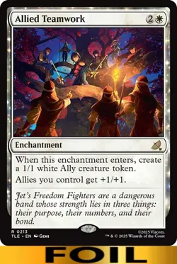 1x - Allied Teamwork - FOIL #213 - Avatar: Eternal - NM MTG - Image 1