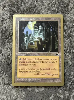 Magic the Gathering - Ancient Tomb - World Champ. Tokyo 1999 - Kai Budde - Image 1