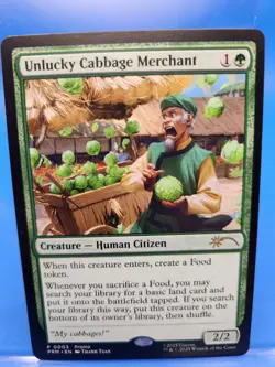 MTG Unlucky Cabbage Merchant PROMO 0003 Avatar The Last Airbender NM English - Image 1