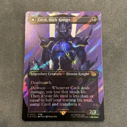 Cecil, Dark Knight (Borderless) #0525 (SURGE FOIL) Final Fantasy FIN Magic MTG - Image 1