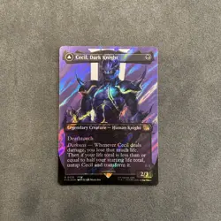 Cecil, Dark Knight (Borderless) #0525 (SURGE FOIL) Final Fantasy FIN Magic MTG - Image 5