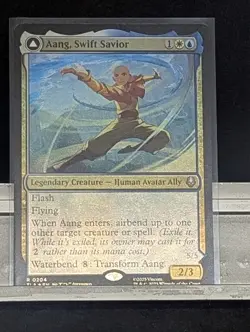 Aang, Swift Savior Aang and La FOIL NM X1 Avatar The Last Airbender MTG - Image 1