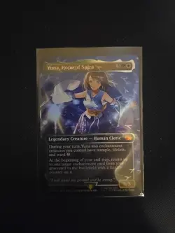 Yuna, Hope of Spira Borderless Chocobo Track FOIL Final Fantasy MTG MINT - Image 1