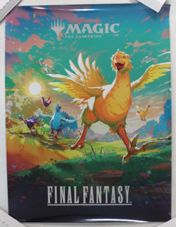 Magic the Gathering Final Fantasy 18x24 Chocobo Foil Promotional Poster MTG - Image 1
