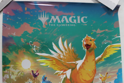 Magic the Gathering Final Fantasy 18x24 Chocobo Foil Promotional Poster MTG - Image 2