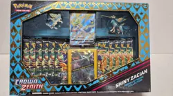 NEW Pokemon TCG Crown Zenith Premium Figure Collection Shiny Zacian 820650851636 - Image 1