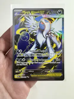 Mega Absol ex Full Art Ultra Rare 161/132 Pokemon Mega Evolution English NM - Image 1