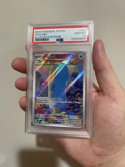 2025 POKEMON JTG EN-JOURNEY TOGETHER ILLUSTRATION RARE #162 WAILORD PSA 10 - Image 2
