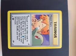 Pokemon Card: Gym Challenge 1st Edition Misty's Tears 118/132 Fresh Pull - Image 1