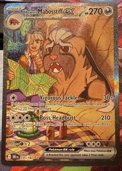Arven’s Mabosstiff ex SIR Destined Rivals 235/182 NM Pokemon - Image 1
