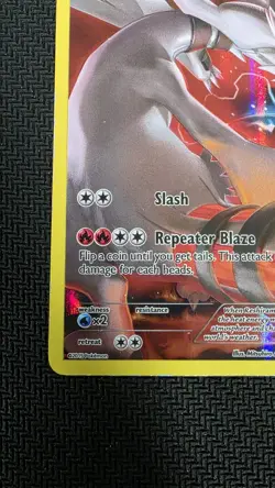 Reshiram - XY74 Black Star Promo Full Art Pokemon - LP - Image 5