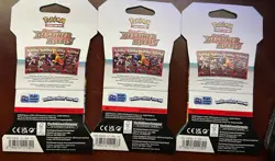 Pokemon Destined Rivals - 3 Sleaved Factory Sealed Booster Pack Bundle -ENGLISH - Image 2