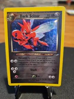 Pokemon TCG Neo Destiny - Dark Scizor 9/105 Holo Rare Vintage (LP/MP) - Image 1