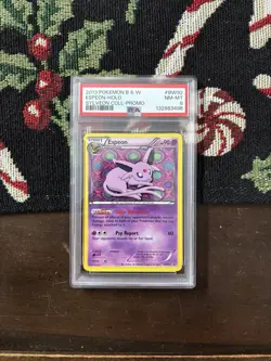 2013 POKEMON BLACK & WHITE PROMO SYLVEON COLLECTION #BW92 ESPEON HOLO PSA 8 - Image 1