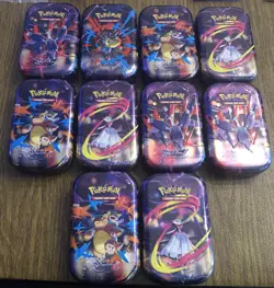 Pokemon Mega Evolution Empty Mini Tins Lot Of 10 - Image 1