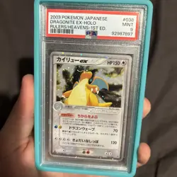 SWIRL Dragonite EX Pokemon 2003 Holo Rulers/Heavens 1st Japanese 038/054 PSA 9 - Image 2