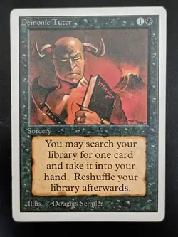 MtG | 1 x Demonic Tutor | Unlimited Edition | Magic the Gathering | Old School - Image 1