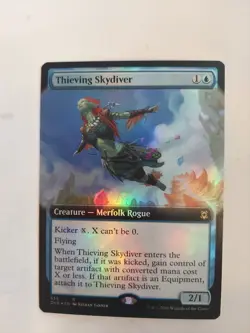 MTG Thieving Skydiver (Extended Art) (335) | NM Foil | Zendikar Rising (ZNR) - Image 1
