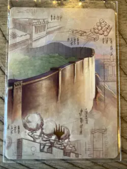 The Walls of Ba Sing Se Art Card (Gold-Stamped Planeswalker Symbol) Avatar MTG - Image 1
