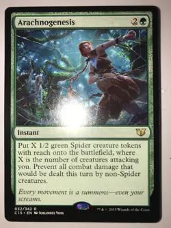MTG Arachnogenesis Commander 2015 032/342 Regular Rare LP/NM - Image 1