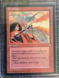 Lot of 4 - 1995 Magic the Gathering - Ice Age - Pryoblast #213 - MTG - Image 3