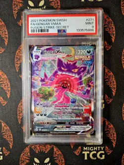 Gengar VMAX 271/264 Alt Art Pokemon TCG: Fusion Strike - PSA 9 MINT - Image 1
