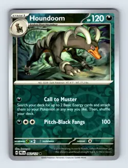 Houndoom SV: Prismatic Evolutions Common Reverse Holo 063/131 NM/LP Pokemon Card - Image 1