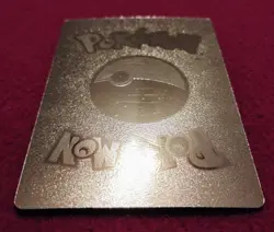 Pokemon Charizard Gold Foil Fan Art Collector Card- Peel Of Thunder - Image 3