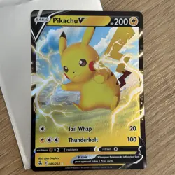 Pokemon Cards Set 3 Cards/Sleeves:Surfing Pikachu V, Flying Pikachu V, Pikachu V - Image 2