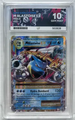 Pokemon TCG Blastoise EX 2016 Evolutions 22/108 ACE 10 not PSA Perfect Subs - Image 1