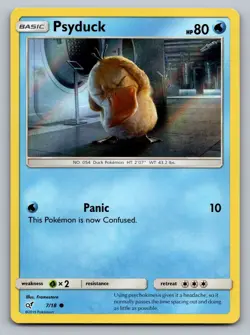 Pokemon TCG Detective Pikachu Psyduck (Holo Common) 7/18 - Image 1